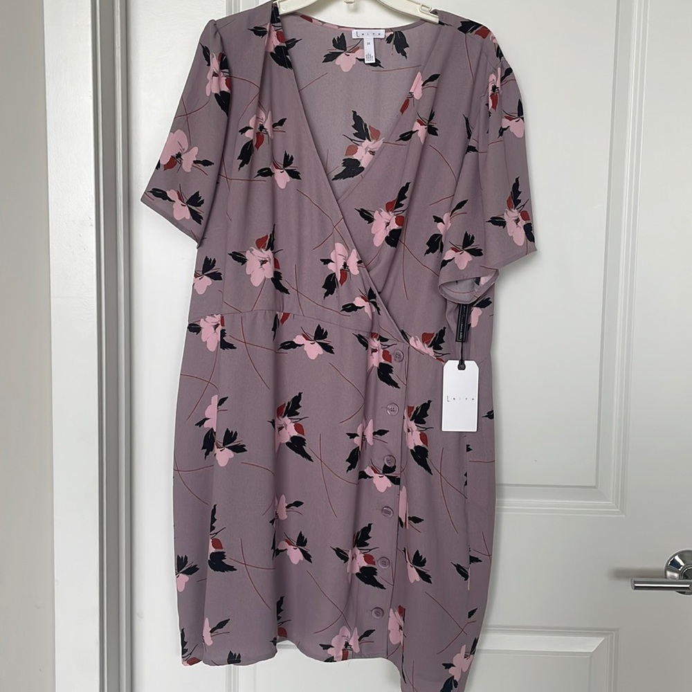 Purple Floral Dress